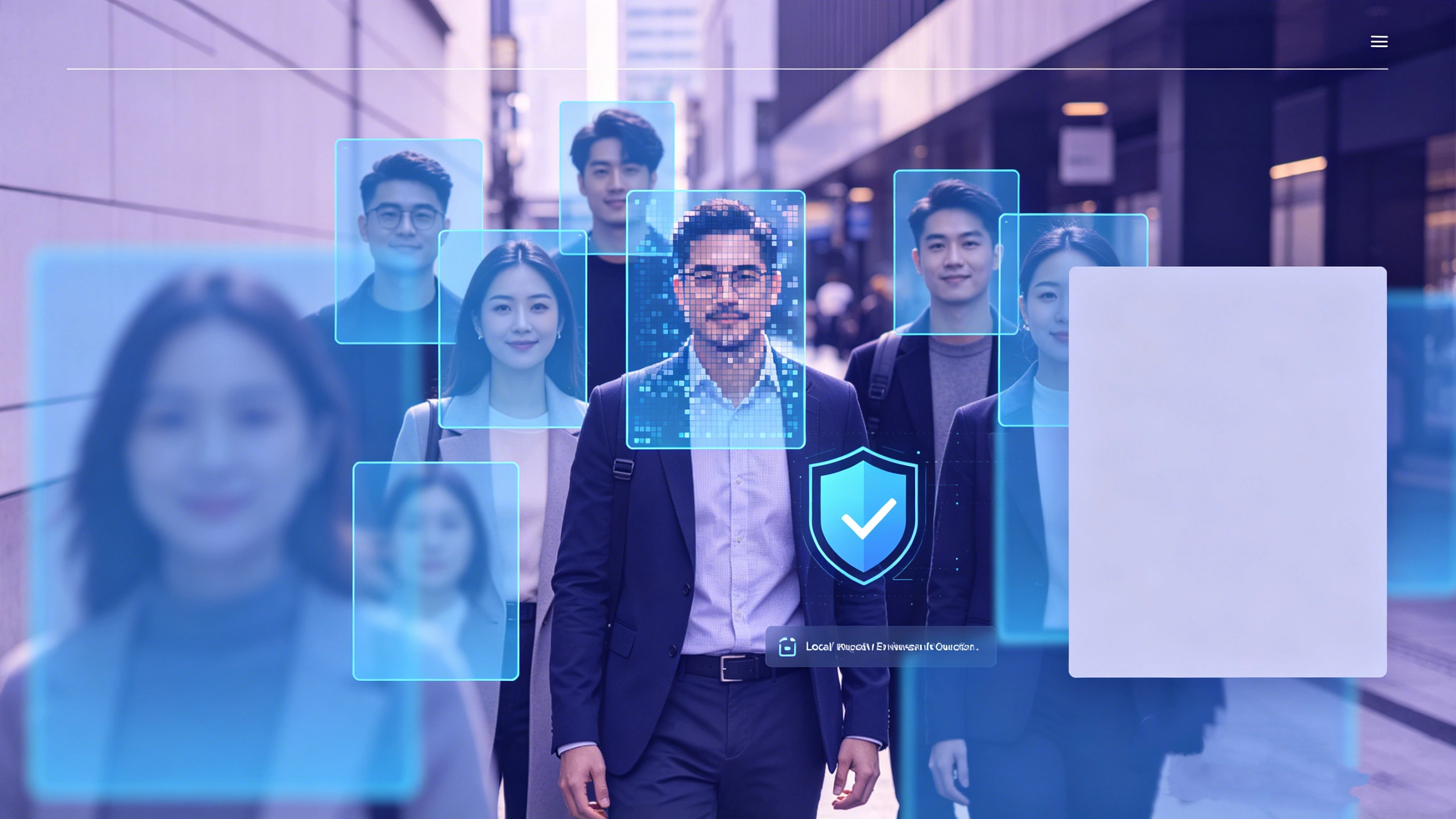 Automatic face detection with blur and pixelation privacy effects